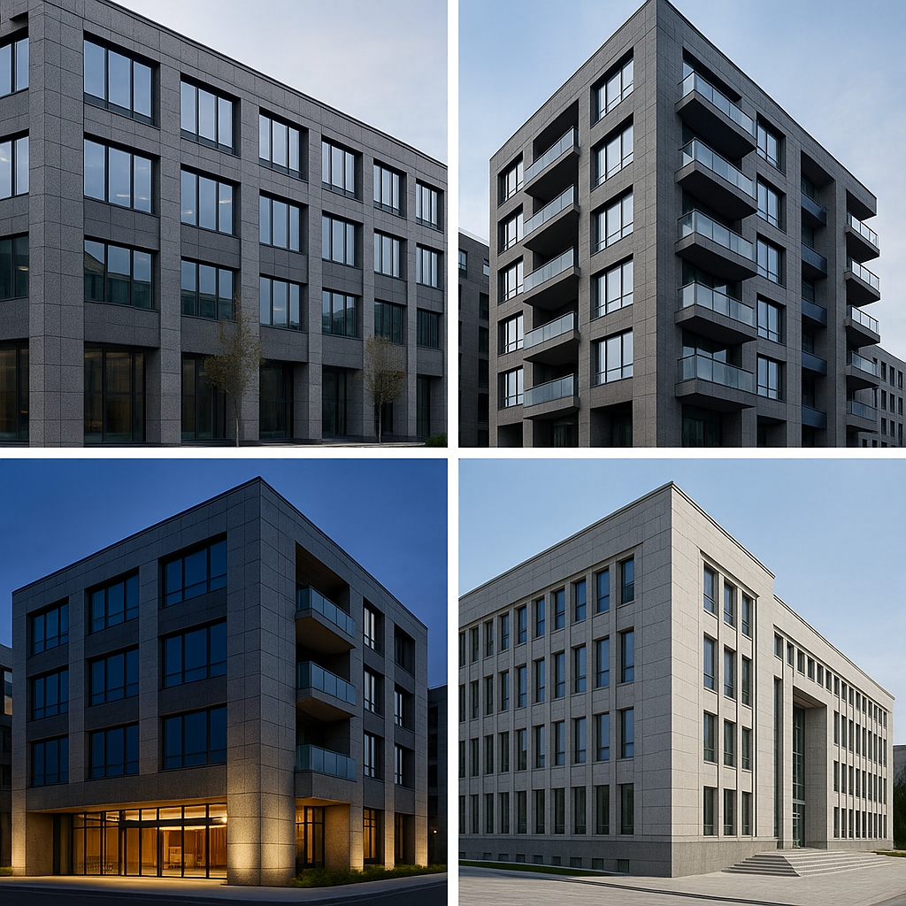 Where Are Modern Granite Facade Designs Most Commonly Applied?